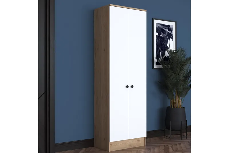 Hooda Hallmöbelset Vit/Brun - Hanah Home - Möbler - Hall & entré - Möbelset för hall & entré