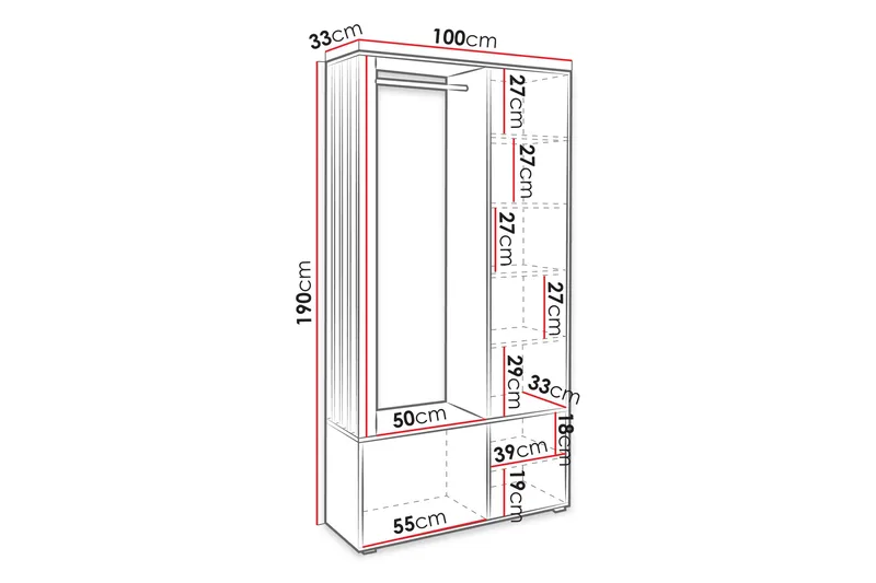 Kennard Hallmöbelset - Beige - Möbler - Hall & entré - Möbelset för hall & entré