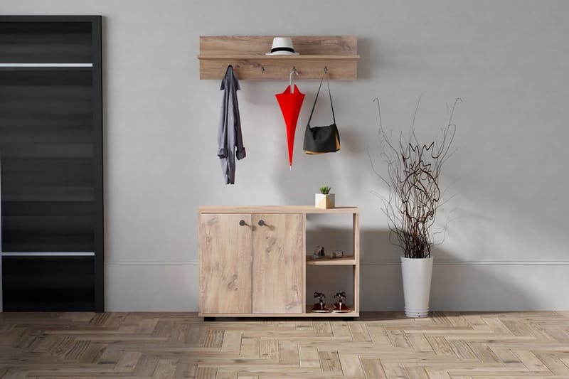 ACTMAAL Hallmöbelset 30x90 cm Natur - Möbler - Hall & entré - Möbelset för hall & entré