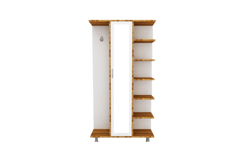 ARIOGEND Hallmöbelset 180x100 cm Natur/Vit - Möbler - Hall & entré - Möbelset för hall & entré