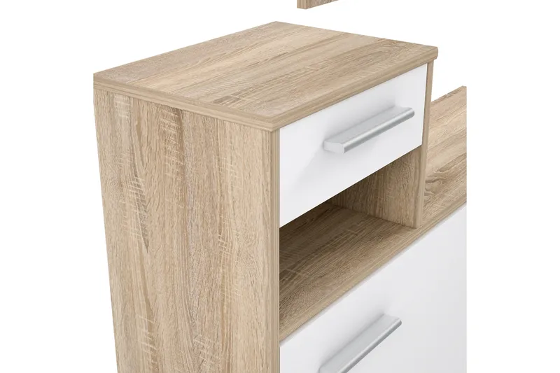 Breslau Hallmöbelset 98x180 cm - Beige/Vit - Möbler - Hall & entré - Möbelset för hall & entré