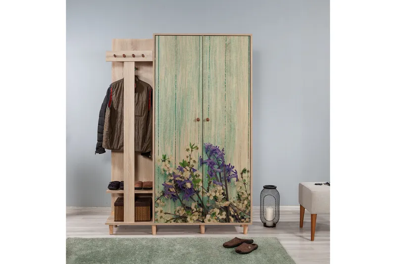 Brokind Klädförvaring 135 cm - Brun - Möbler - Hall & entré - Möbelset för hall & entré