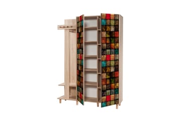 Brokind Klädförvaring 135 cm - Brun/Röd - Möbler - Hall & entré - Möbelset för hall & entré