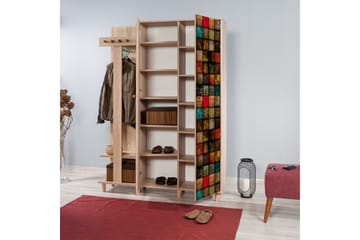 Brokind Klädförvaring 135 cm - Brun/Röd - Möbler - Hall & entré - Möbelset för hall & entré