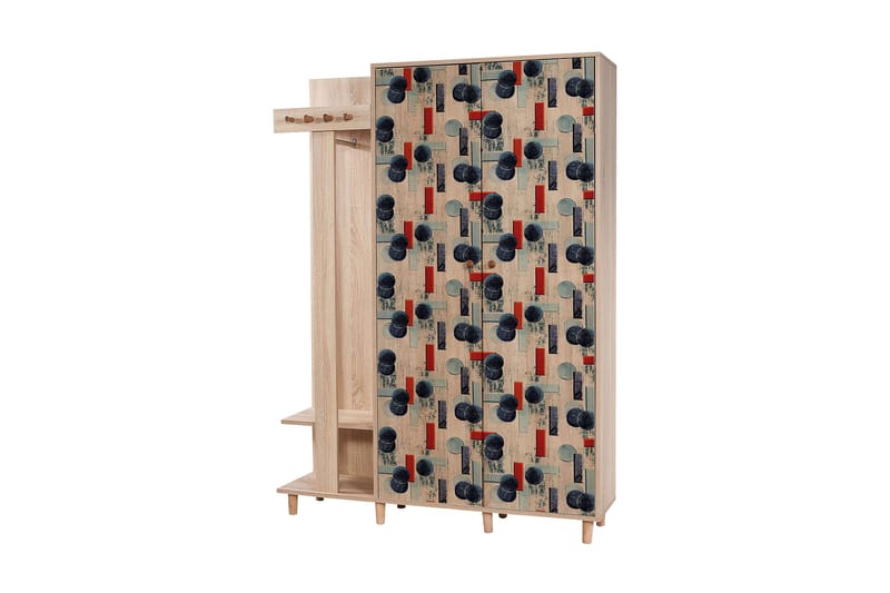 Brokind Klädförvaring 135 cm - Flerfärgad - Möbler - Hall & entré - Möbelset för hall & entré