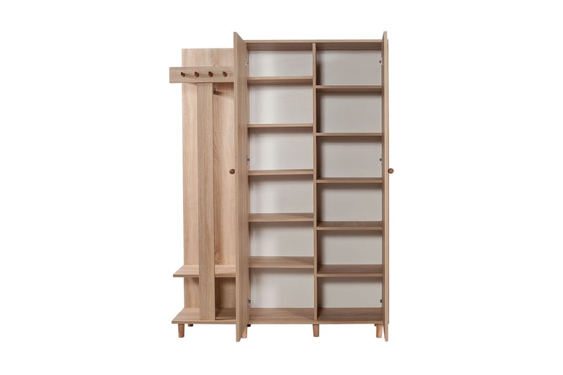 Brokind Klädförvaring 135 cm - Flerfärgad - Möbler - Hall & entré - Möbelset för hall & entré
