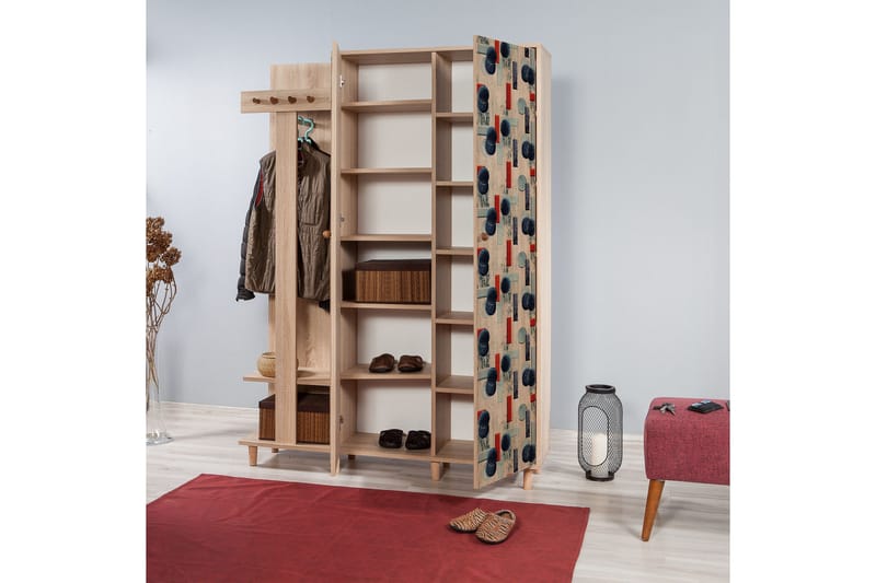 Brokind Klädförvaring 135 cm - Flerfärgad - Möbler - Hall & entré - Möbelset för hall & entré