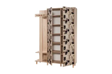 Brokind Klädförvaring 135 cm - Flerfärgad/Ek - Möbler - Hall & entré - Möbelset för hall & entré