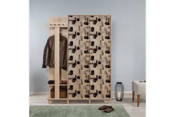 Brokind Klädförvaring 135 cm - Flerfärgad/Ek - Möbler - Hall & entré - Möbelset för hall & entré