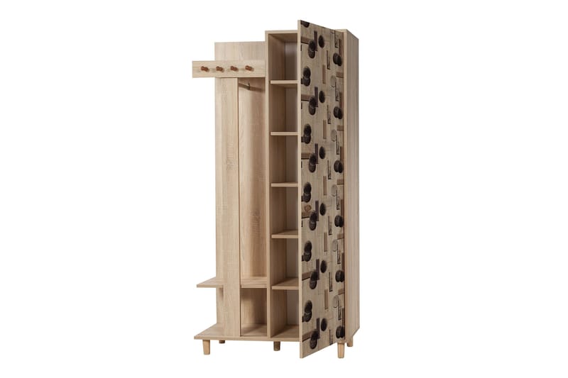 Brokind Klädförvaring 90 cm - Brun - Möbler - Hall & entré - Möbelset för hall & entré