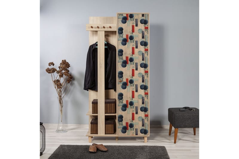 Brokind Klädförvaring 90 cm - Brun - Möbler - Hall & entré - Möbelset för hall & entré