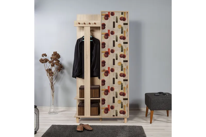 Brokind Klädförvaring 90 cm - Brun - Möbler - Hall & entré - Möbelset för hall & entré