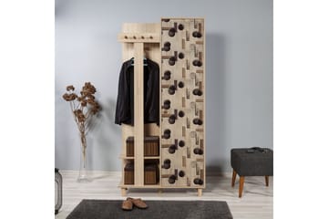 Brokind Klädförvaring 90 cm - Brun - Möbler - Hall & entré - Möbelset för hall & entré