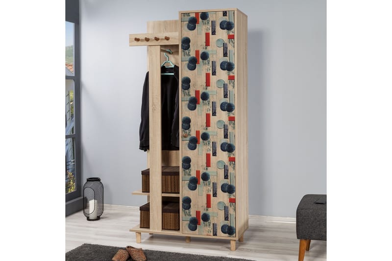 Brokind Klädförvaring 90 cm - Brun - Möbler - Hall & entré - Möbelset för hall & entré