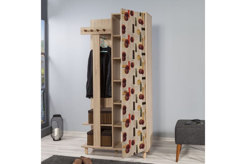 Brokind Klädförvaring 90 cm - Brun - Möbler - Hall & entré - Möbelset för hall & entré