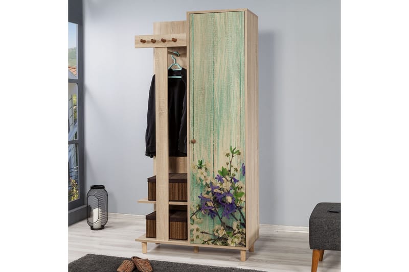 Brokind Klädförvaring 90 cm - Brun - Möbler - Hall & entré - Möbelset för hall & entré