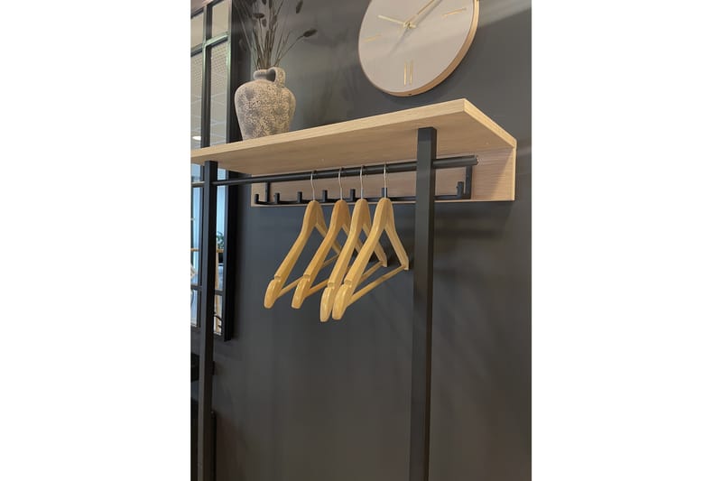 BRUGUERA Hallmöbelset 28x80 cm Vit/Svart - Möbler - Hall & entré - Möbelset för hall & entré