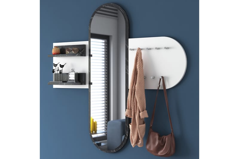CHALAIS Hallmöbelset 120 cm Vit - Möbler - Hall & entré - Möbelset för hall & entré
