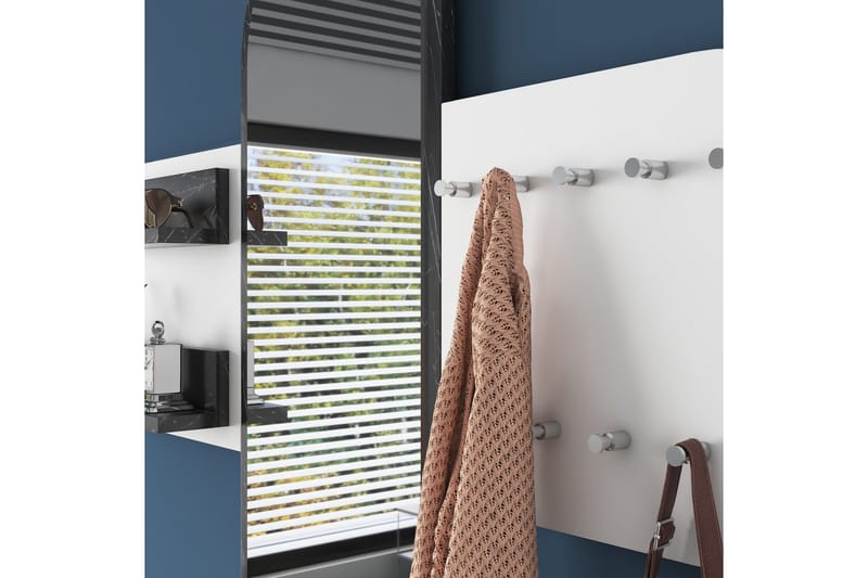 CHALAIS Hallmöbelset 120 cm Vit - Möbler - Hall & entré - Möbelset för hall & entré