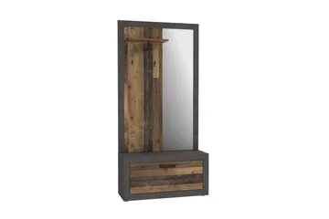 Dolnis Hallmöbelset 34x94 cm - Brun/Grå - Möbler - Hall & entré - Möbelset för hall & entré