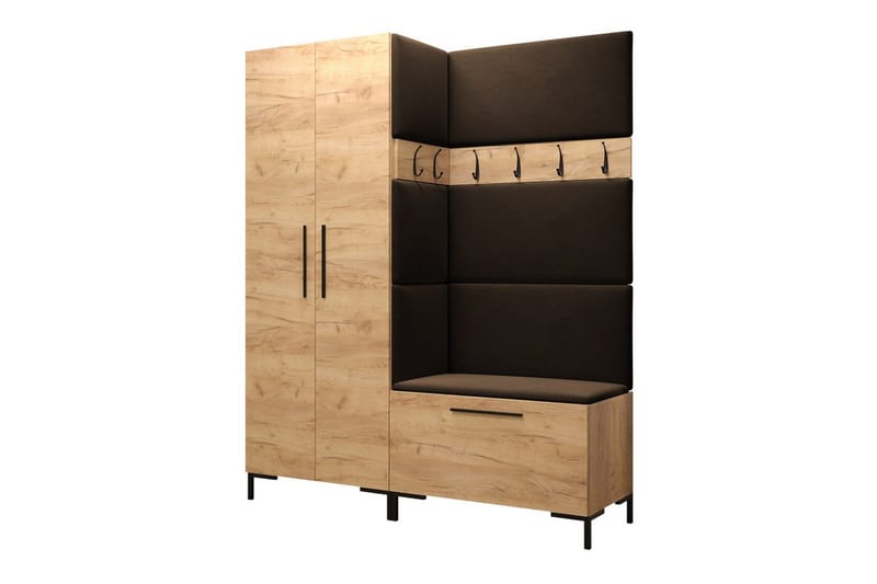 Dunvegan Hallmöbelset 158x44 cm, Mörkbrun