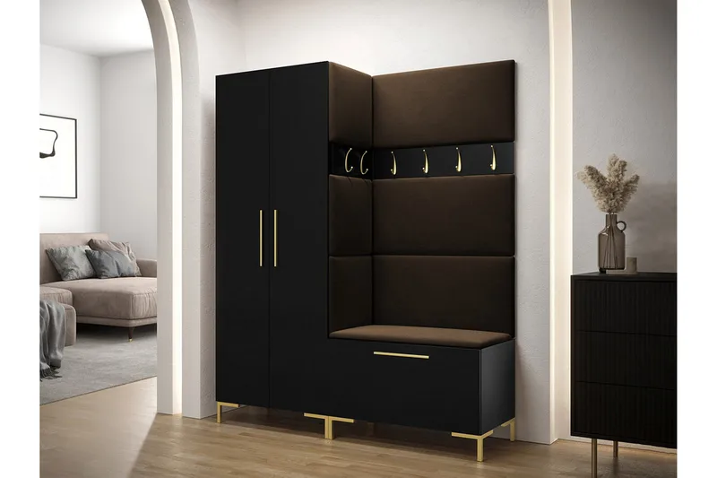 Dunvegan Hallmöbelset 158x44 cm - Svart - Möbler - Hall & entré - Möbelset för hall & entré