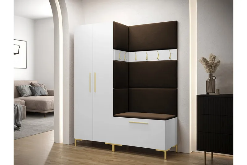 Dunvegan Hallmöbelset 158x44 cm - Vit - Möbler - Hall & entré - Möbelset för hall & entré