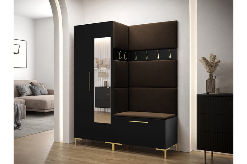 Dunvegan Hallmöbelset 158x46 cm - Svart - Möbler - Hall & entré - Möbelset för hall & entré