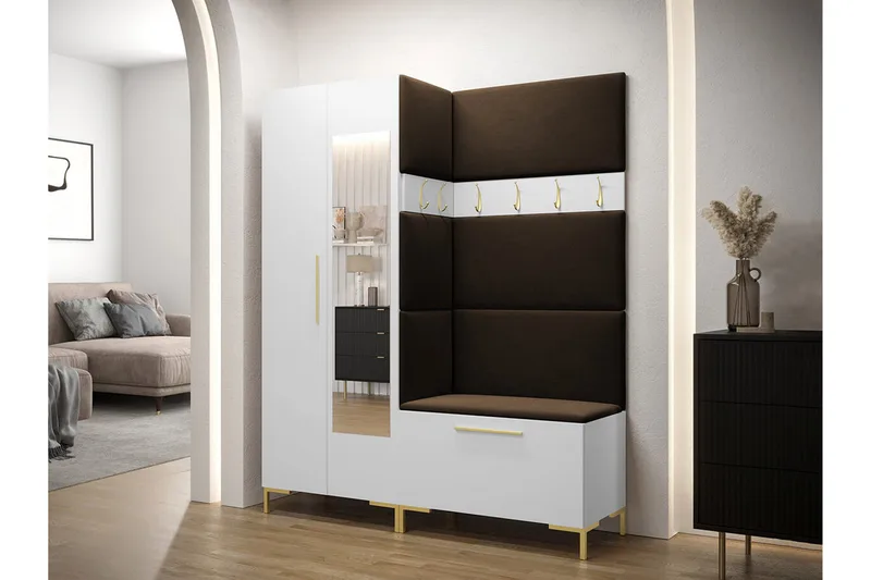 Dunvegan Hallmöbelset 158x46 cm - Vit - Möbler - Hall & entré - Möbelset för hall & entré