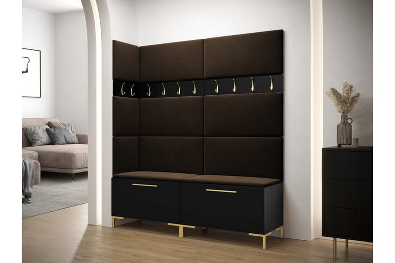 Dunvegan Hallmöbelset 168x46 cm - Svart - Möbler - Hall & entré - Möbelset för hall & entré