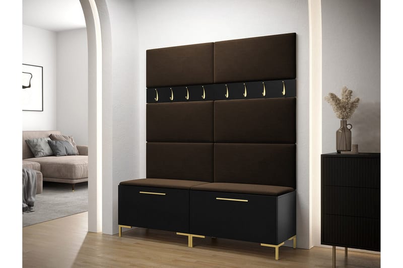 Dunvegan Hallmöbelset 168x46 cm - Svart - Möbler - Hall & entré - Möbelset för hall & entré