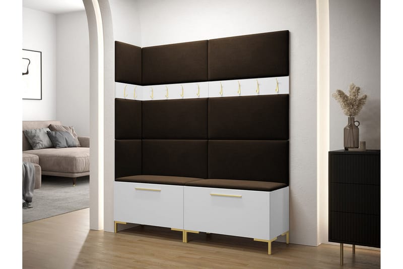 Dunvegan Hallmöbelset 168x46 cm - Vit - Möbler - Hall & entré - Möbelset för hall & entré