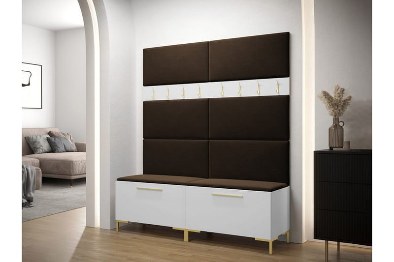 Dunvegan Hallmöbelset 168x46 cm - Vit - Möbler - Hall & entré - Möbelset för hall & entré