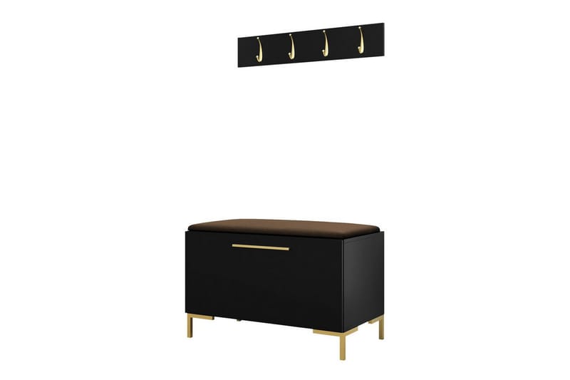 Dunvegan Hallmöbelset 84x44 cm Svart - Möbler - Hall & entré - Möbelset för hall & entré