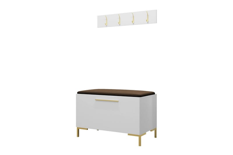 Dunvegan Hallmöbelset 84x44 cm Vit - Möbler - Hall & entré - Möbelset för hall & entré