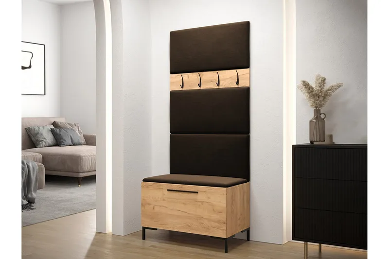 Dunvegan Hallmöbelset 84x46 cm - Mörkbrun - Möbler - Hall & entré - Möbelset för hall & entré