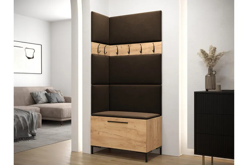 Dunvegan Hallmöbelset 84x46 cm - Mörkbrun - Möbler - Hall & entré - Möbelset för hall & entré