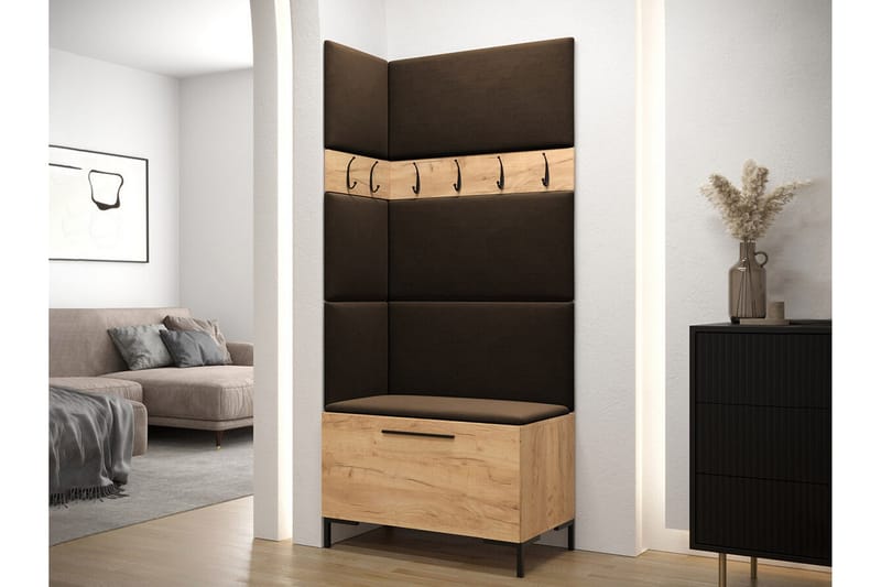 Dunvegan Hallmöbelset 84x46 cm - Mörkbrun - Möbler - Hall & entré - Möbelset för hall & entré