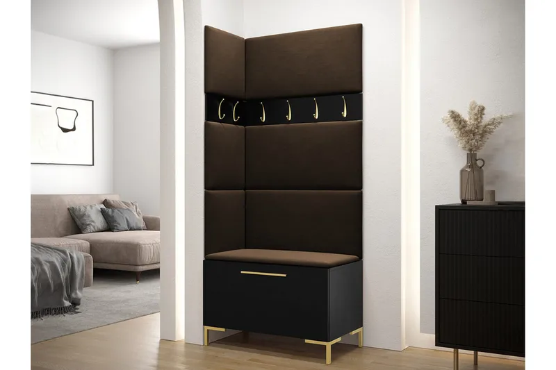 Dunvegan Hallmöbelset 84x46 cm - Svart - Möbler - Hall & entré - Möbelset för hall & entré