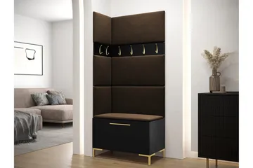 Dunvegan Hallmöbelset 84x46 cm - Svart - Möbler - Hall & entré - Möbelset för hall & entré
