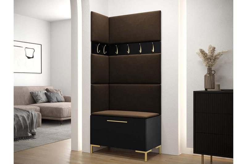 Dunvegan Hallmöbelset 84x46 cm - Svart - Möbler - Hall & entré - Möbelset för hall & entré