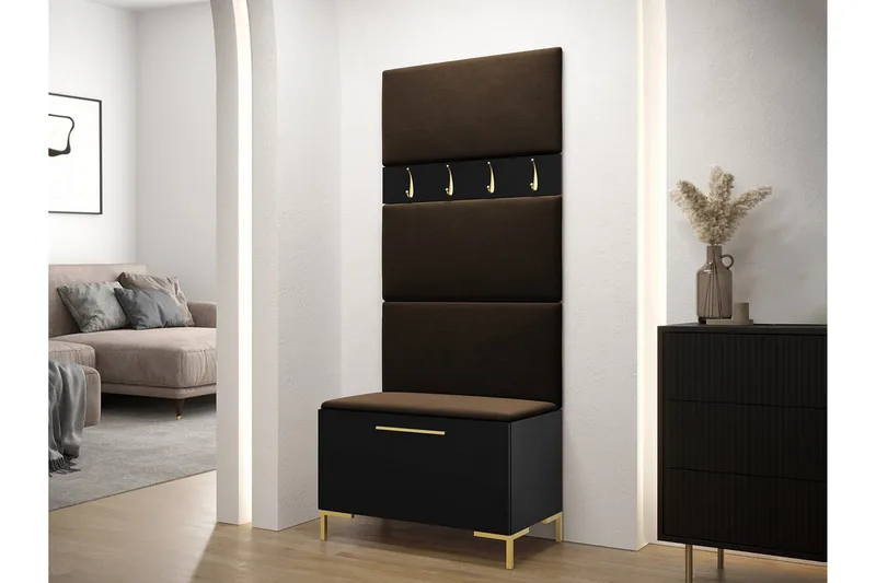 Dunvegan Hallmöbelset 84x46 cm - Svart - Möbler - Hall & entré - Möbelset för hall & entré