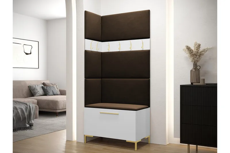 Dunvegan Hallmöbelset 84x46 cm - Vit - Möbler - Hall & entré - Möbelset för hall & entré