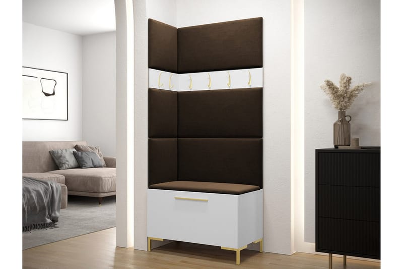 Dunvegan Hallmöbelset 84x46 cm - Vit - Möbler - Hall & entré - Möbelset för hall & entré