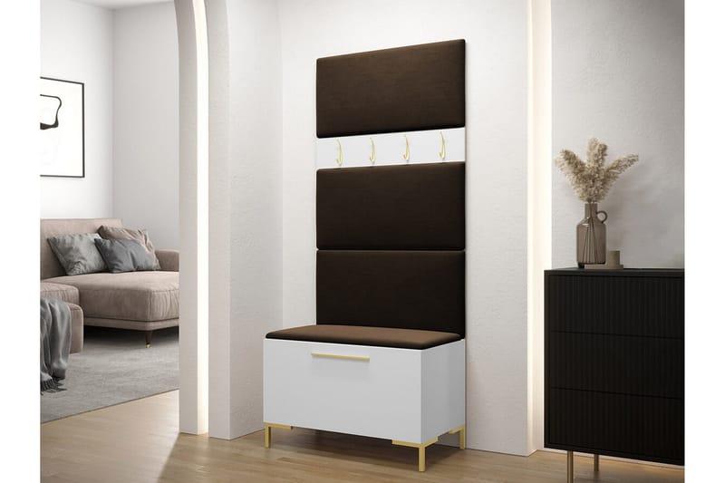 Dunvegan Hallmöbelset 84x46 cm - Vit - Möbler - Hall & entré - Möbelset för hall & entré