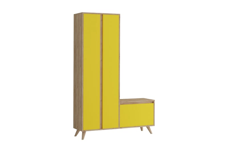 HALLMÖBELSET 35x120 cm Guld/Natur/Gul - Möbler - Hall & entré - Möbelset för hall & entré