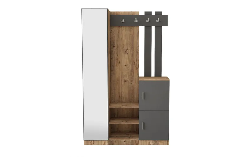 Hialeh Hallmöbelset 38x114 cm - Natur/Antracit - Möbler - Hall & entré - Möbelset för hall & entré