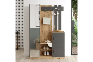 Hialeh Hallmöbelset 38x114 cm - Natur/Antracit - Möbler - Hall & entré - Möbelset för hall & entré