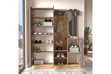 Hialeh Hallmöbelset 38x147 cm - Natur/Antracit - Möbler - Hall & entré - Möbelset för hall & entré