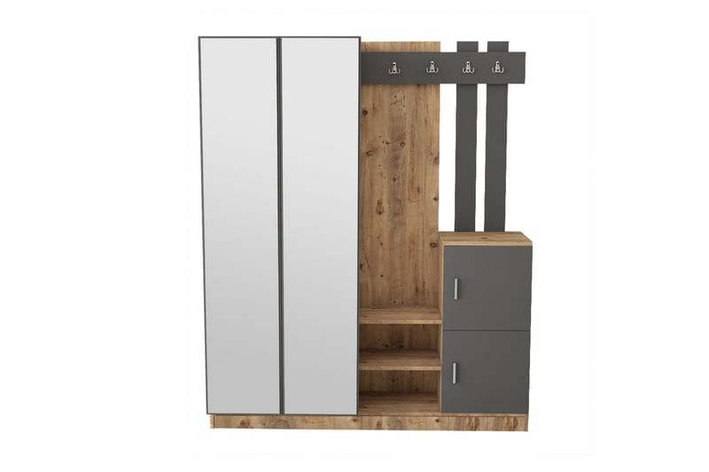 Hialeh Hallmöbelset 38x147 cm - Natur/Antracit - Möbler - Hall & entré - Möbelset för hall & entré
